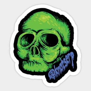 Slime skull Sticker